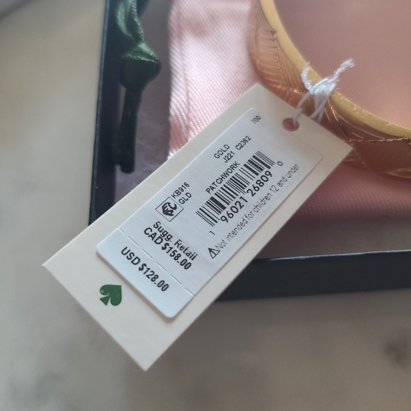 kate spade NEW YORK Patchwork Bangle, Gold-Plated, NWT - Picture 9 of 16